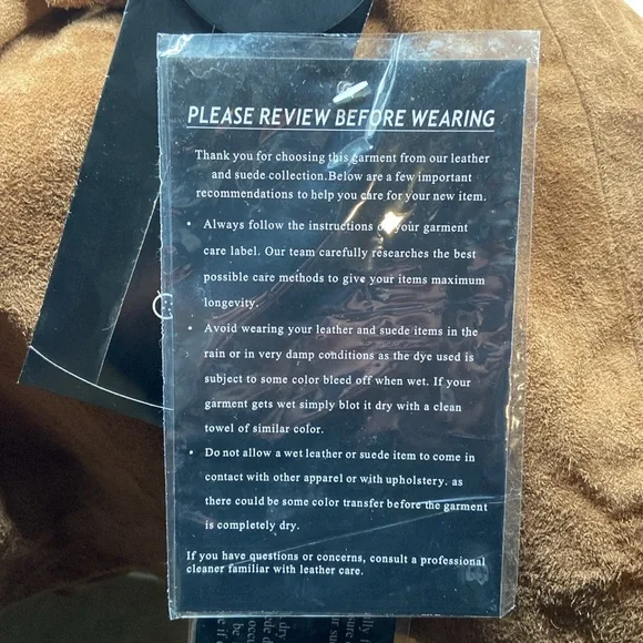 Guillaume Washable Suede Leather Jacket Size Large - Picture 12 of 14